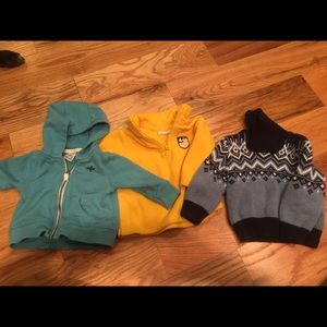 Boys jackets and sweater. 6-9 Months